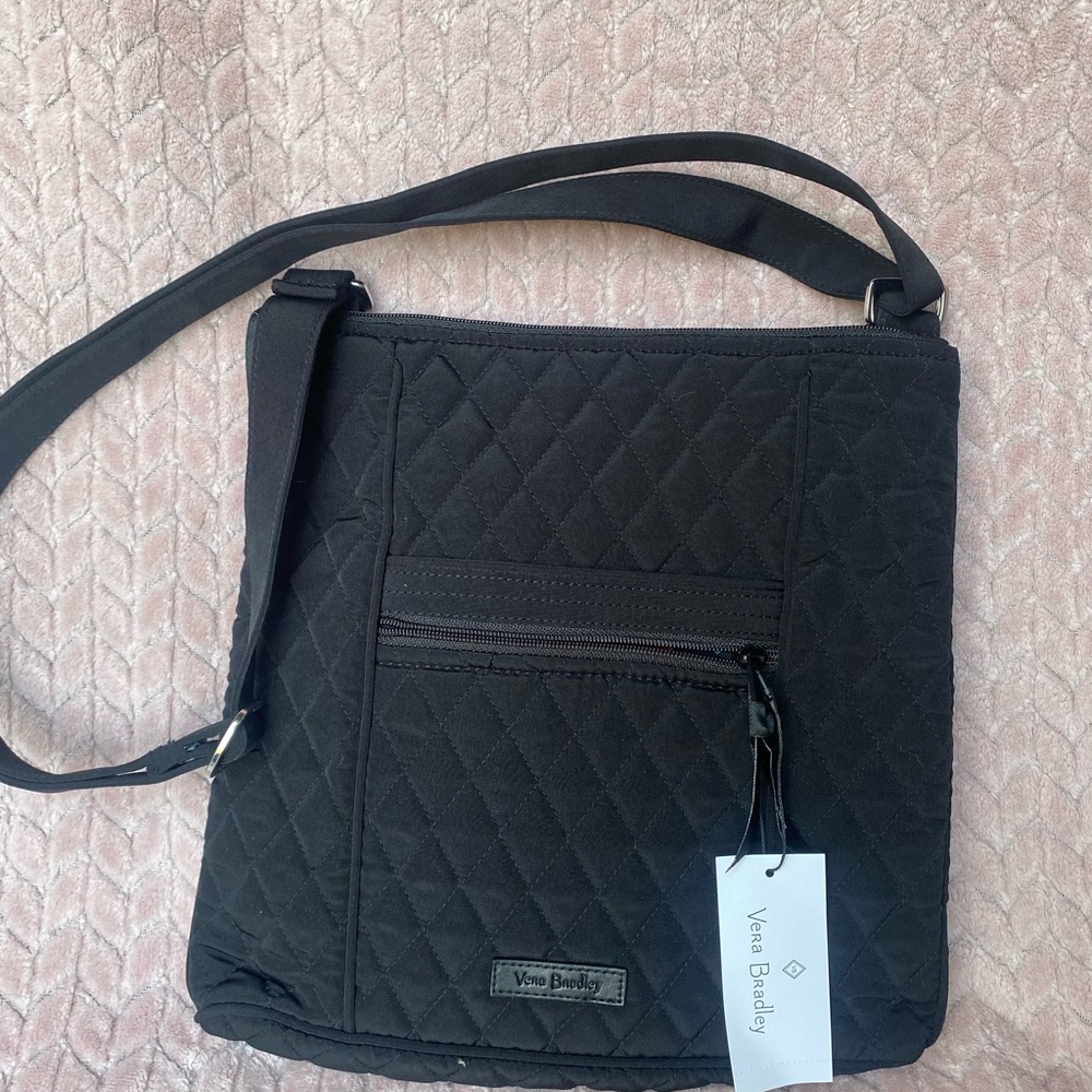 Vera Bradley Black Quilted Crossbody Bag